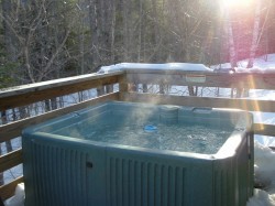 outdoor hot tub